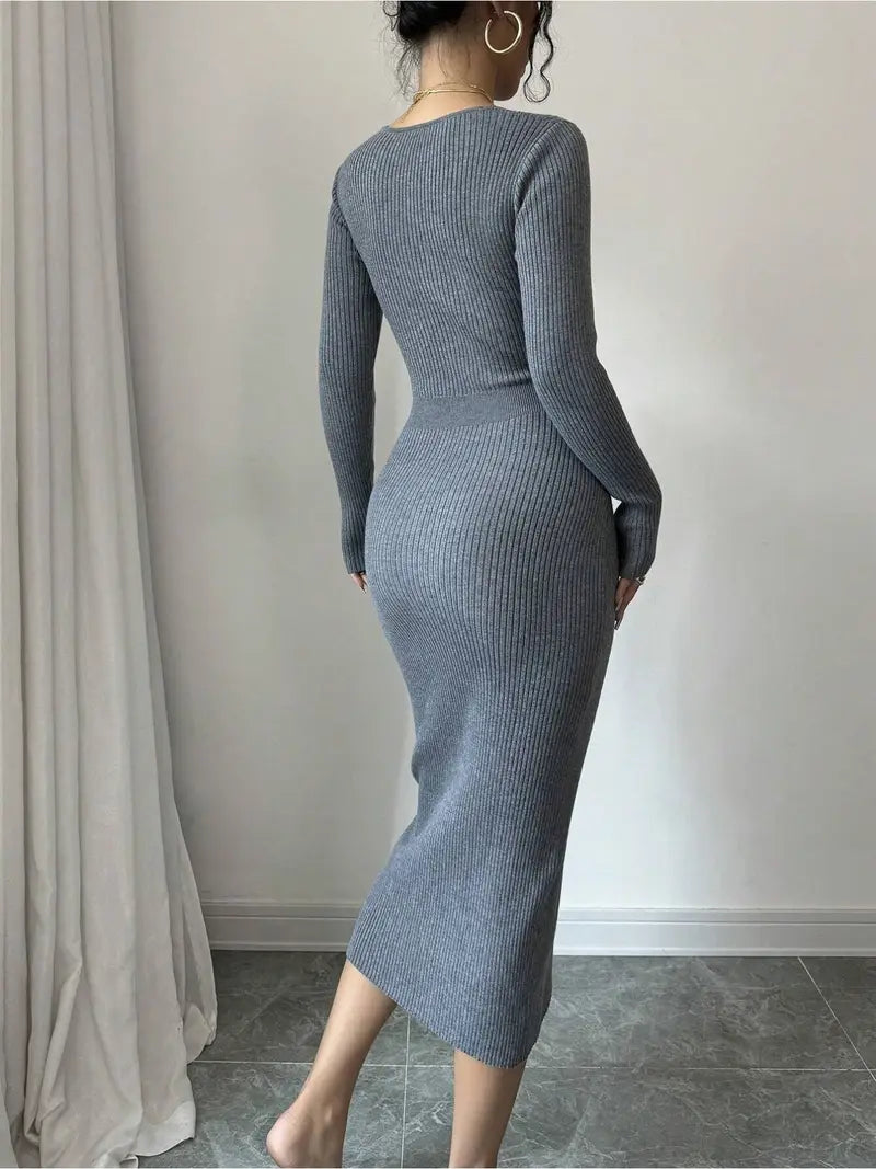 Women'S Elegant V-Neck Sleeveless Dress