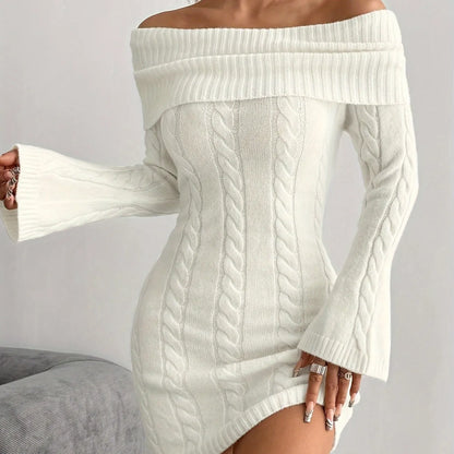 Women'S Sexy One-Shoulder Bodycon Dress