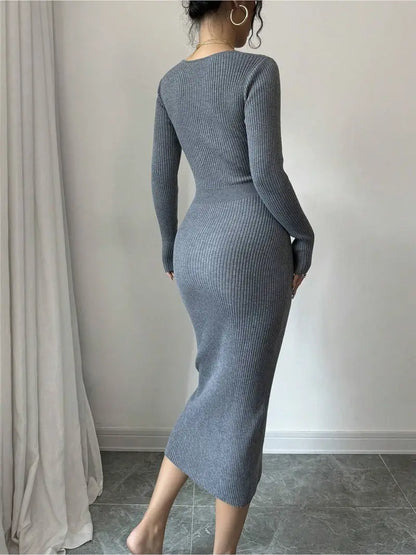 Women'S Elegant V-Neck Sleeveless Dress