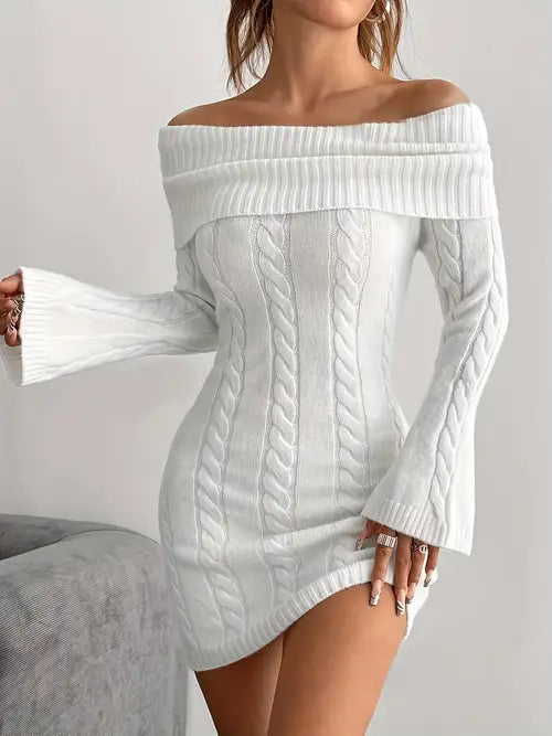 Women'S Sexy One-Shoulder Bodycon Dress